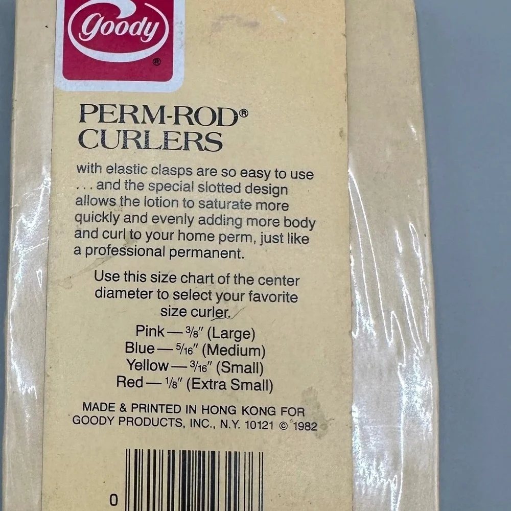 Goody Perm-Rod Curlers Medium Blue 1982‎ VTG 28pc Lot 2-Pack #435/3 NOS Sealed